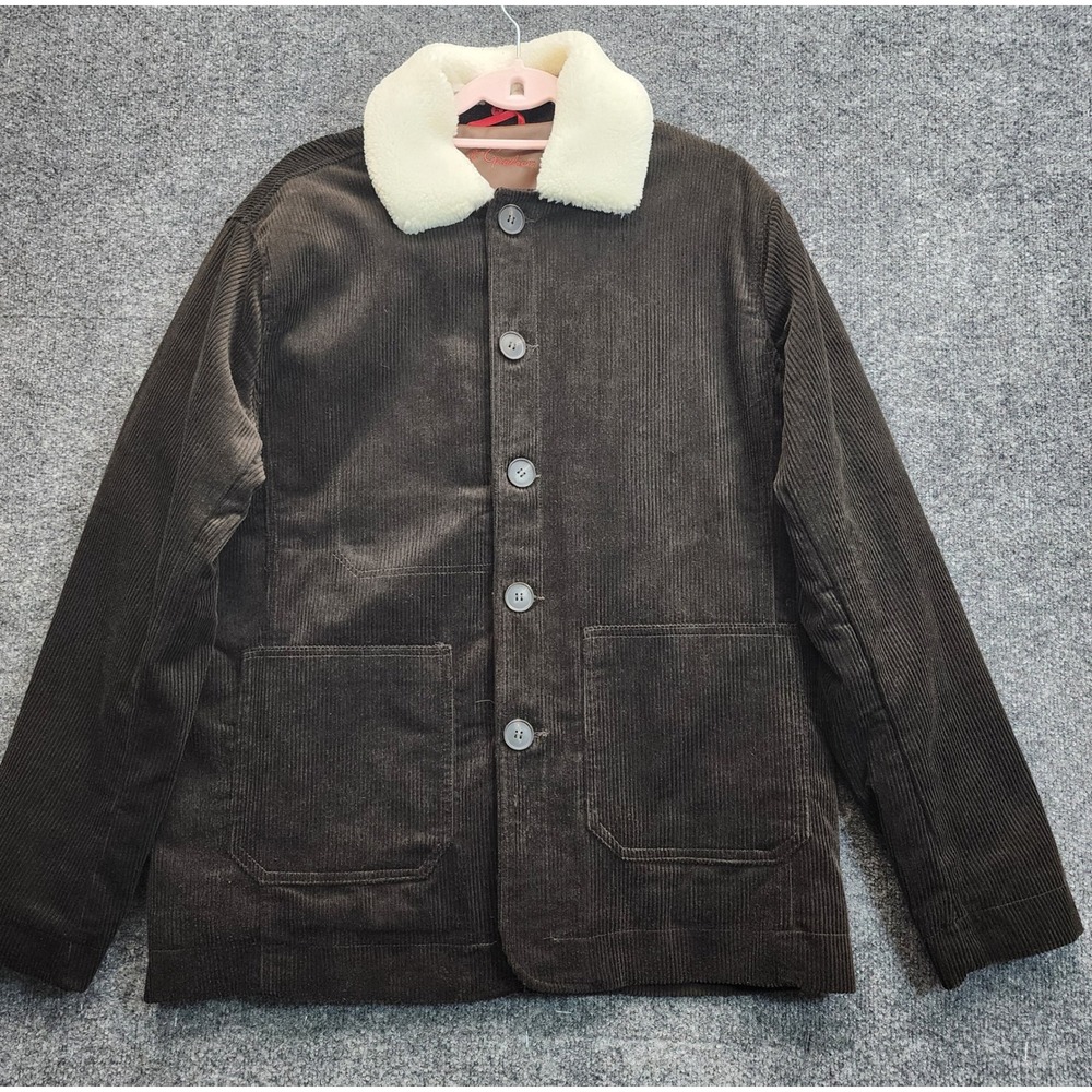 NWT Robert Graham Mens Corduroy Sherpa Barn Chore Workwear Jacket Large